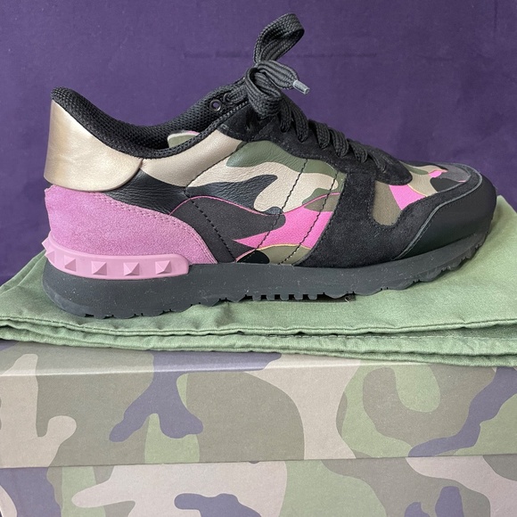 Valentino pink camo sneakers, size 38. - Picture 3 of 10